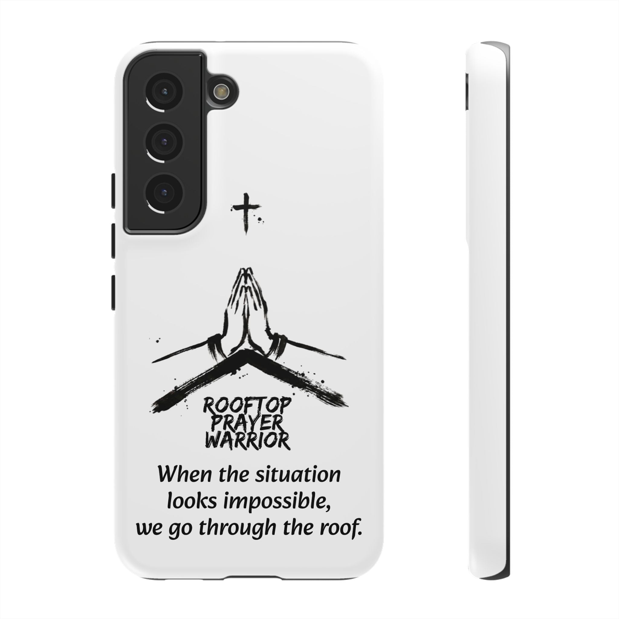 Rooftop Prayer Warrior Phone Case — iPhone, Samsung & Pixel