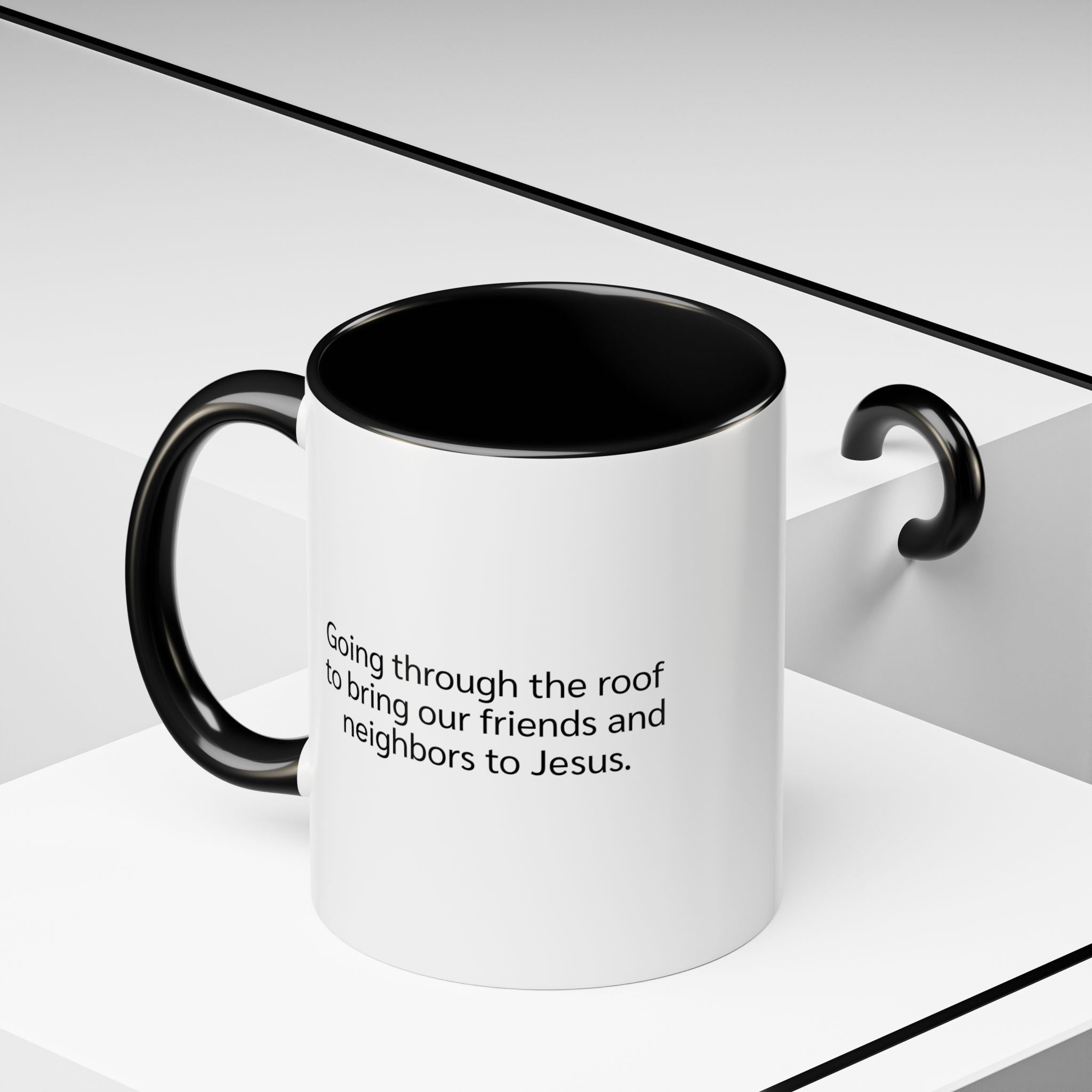 Rooftop Prayer Warrior Accent Coffee Mug