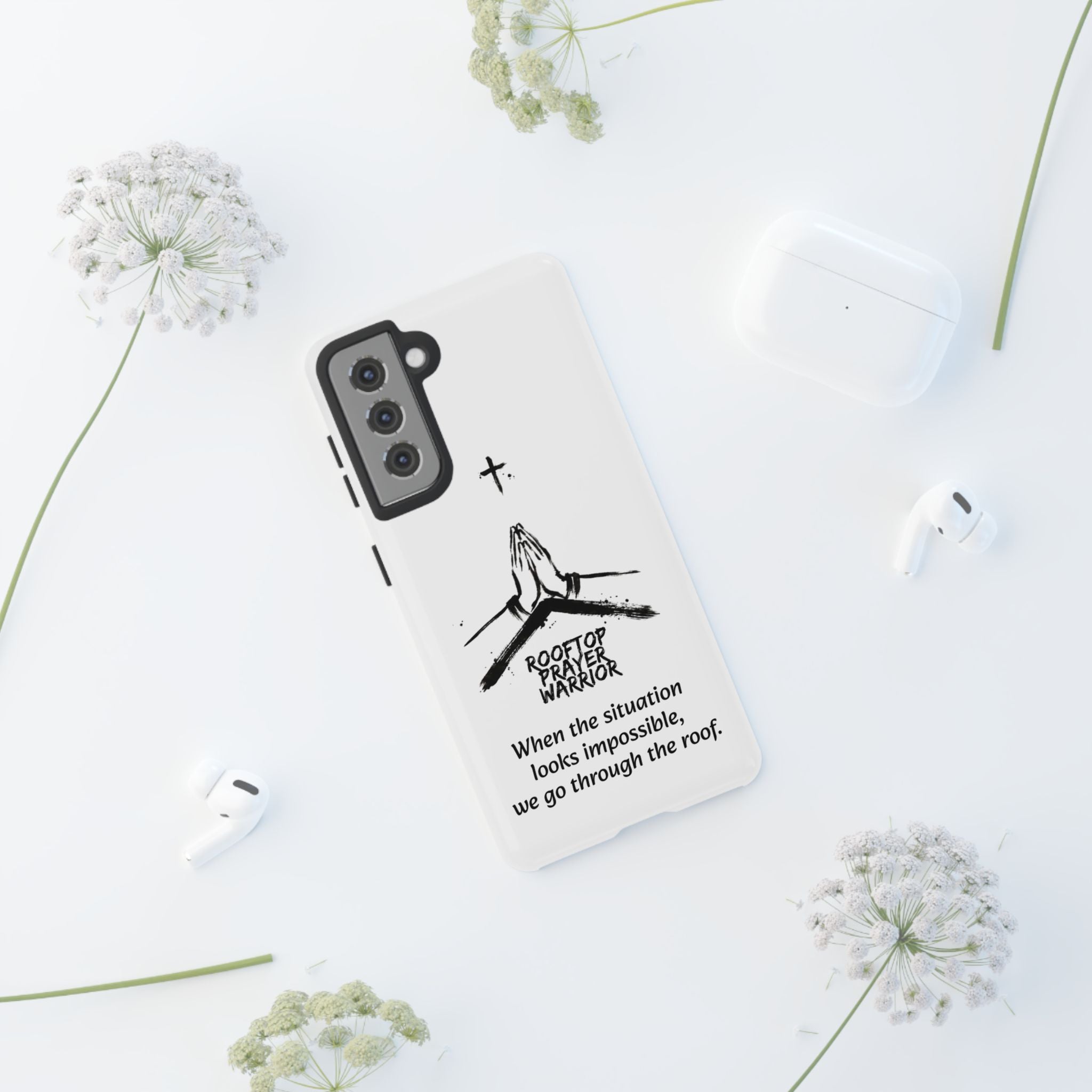 Rooftop Prayer Warrior Phone Case — iPhone, Samsung & Pixel