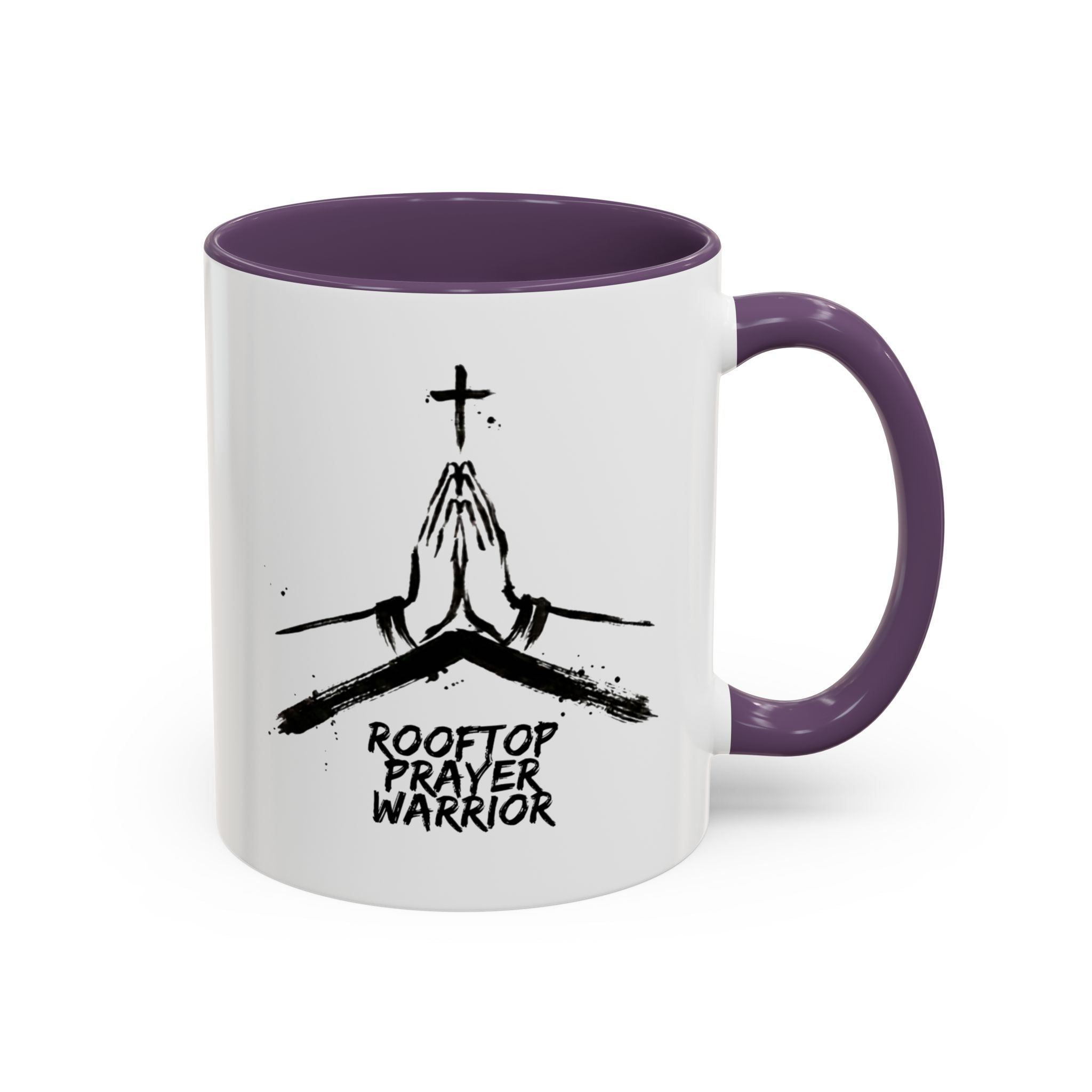 Rooftop Prayer Warrior Accent Coffee Mug