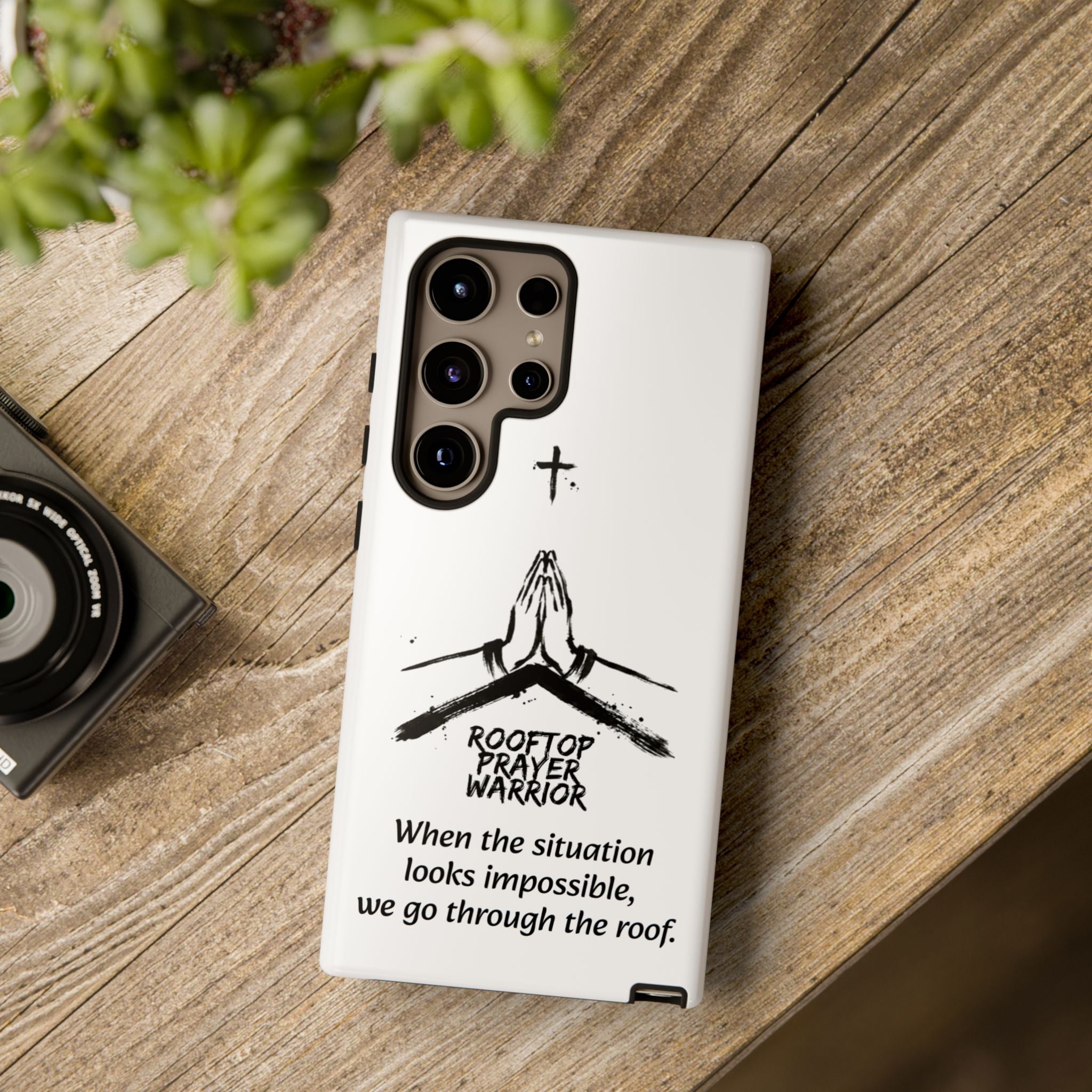 Rooftop Prayer Warrior Phone Case — iPhone, Samsung & Pixel
