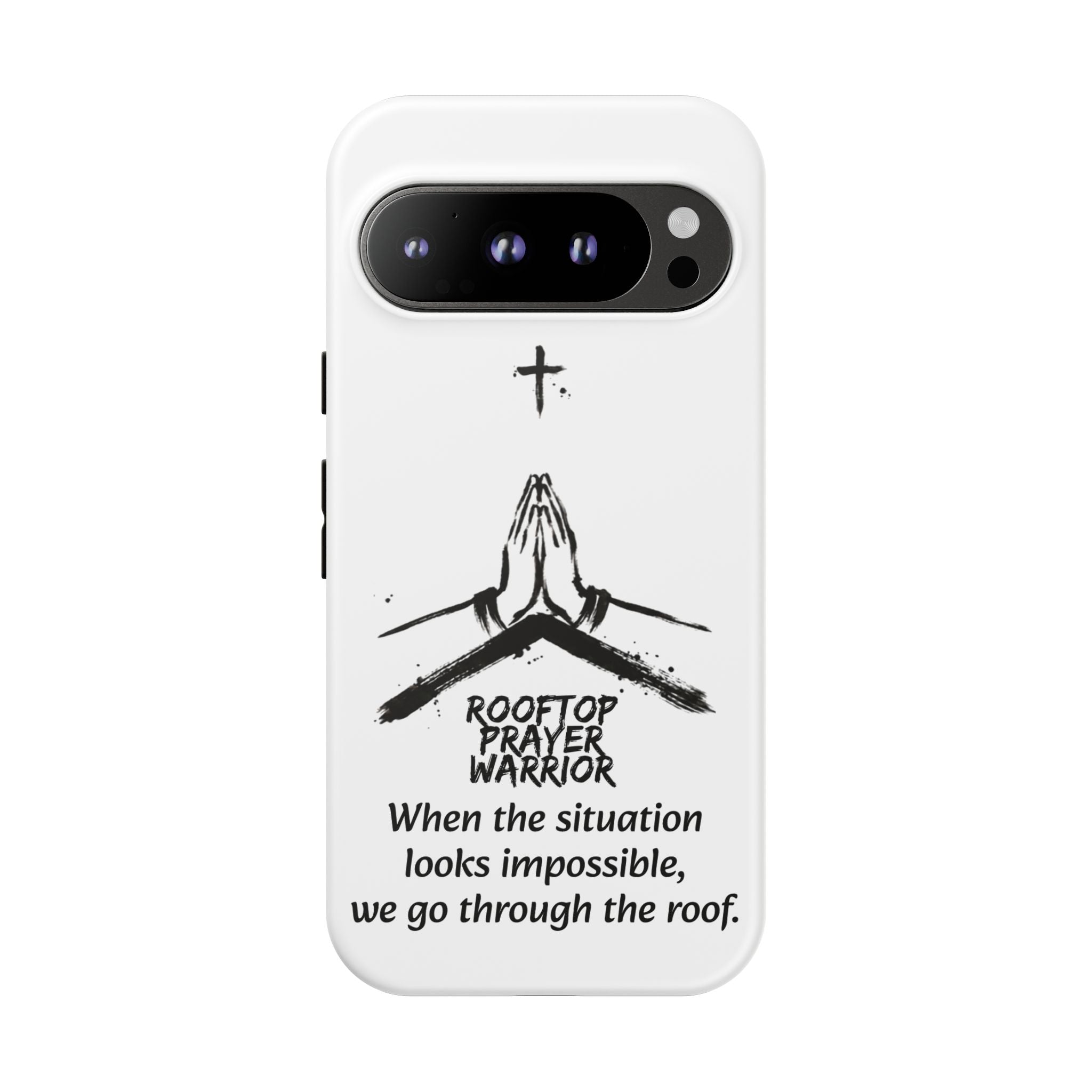 Rooftop Prayer Warrior Phone Case — iPhone, Samsung & Pixel