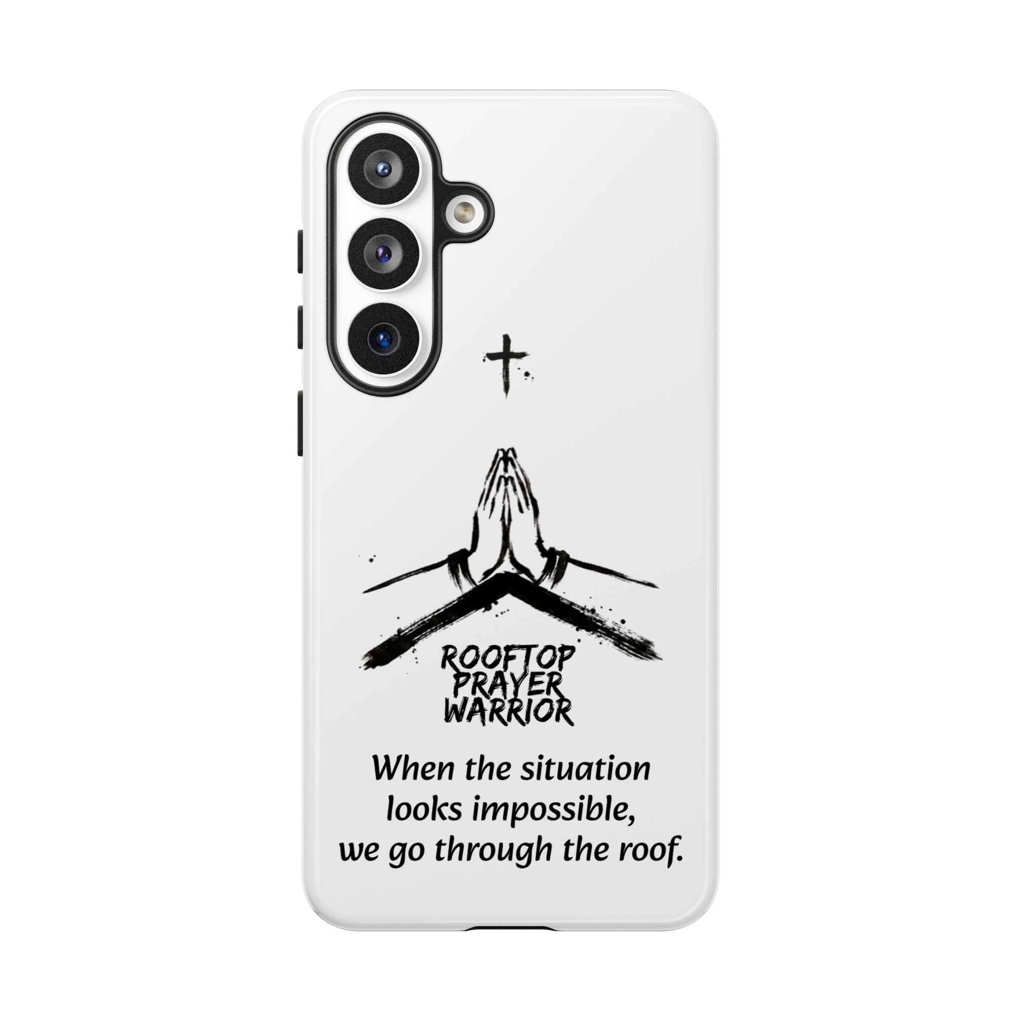 Rooftop Prayer Warrior Phone Case — iPhone, Samsung & Pixel