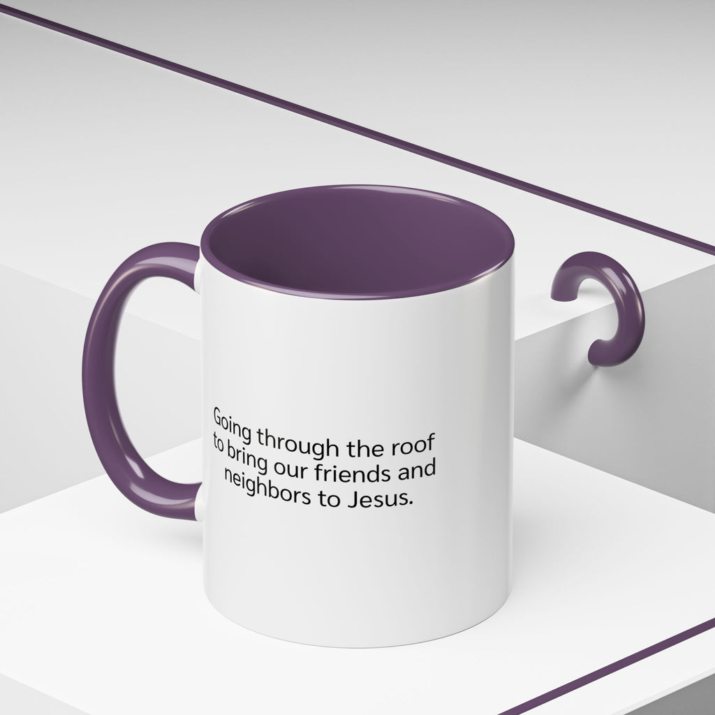 Rooftop Prayer Warrior Accent Coffee Mug