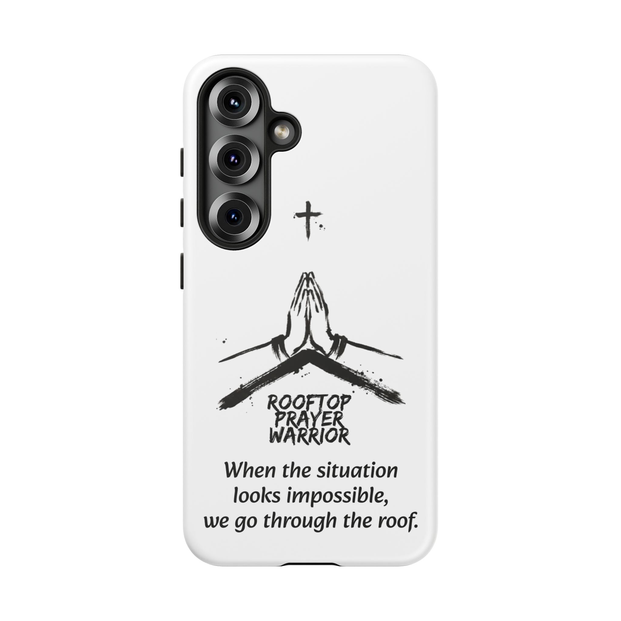 Rooftop Prayer Warrior Phone Case — iPhone, Samsung & Pixel