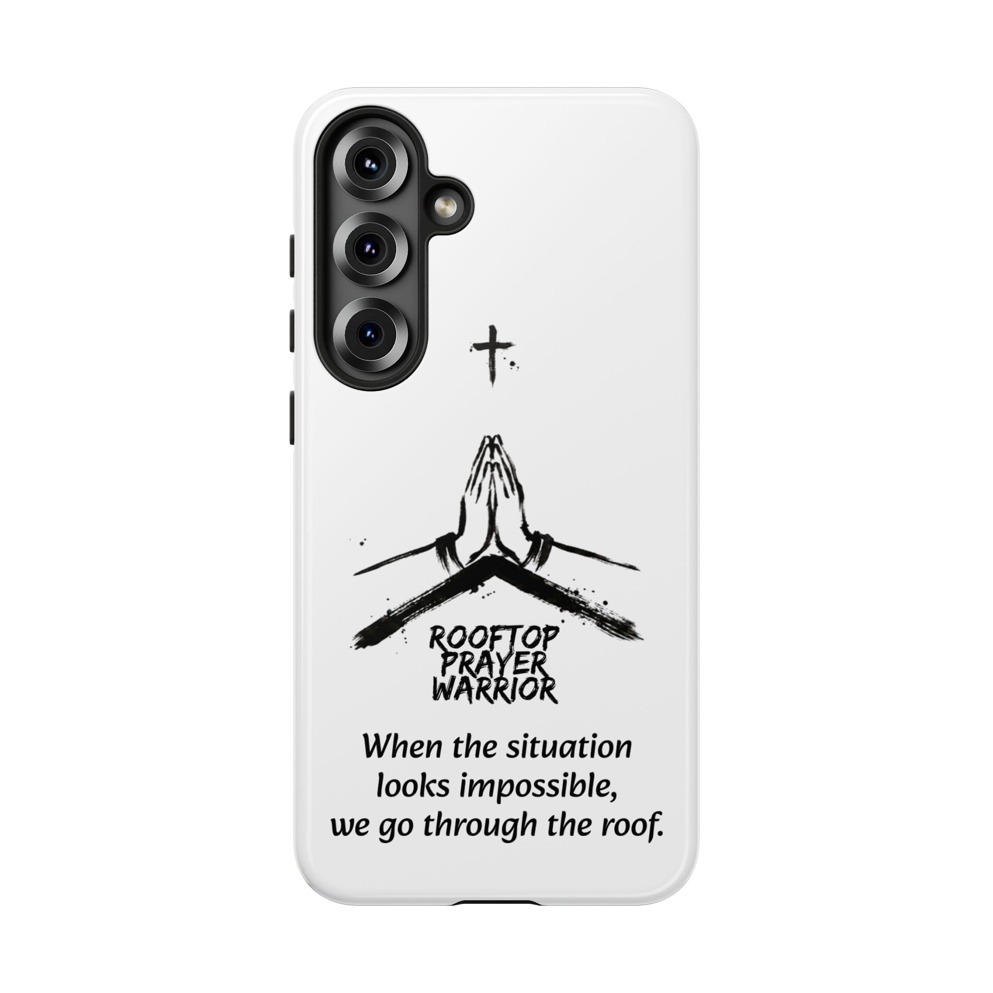 Rooftop Prayer Warrior Phone Case — iPhone, Samsung & Pixel