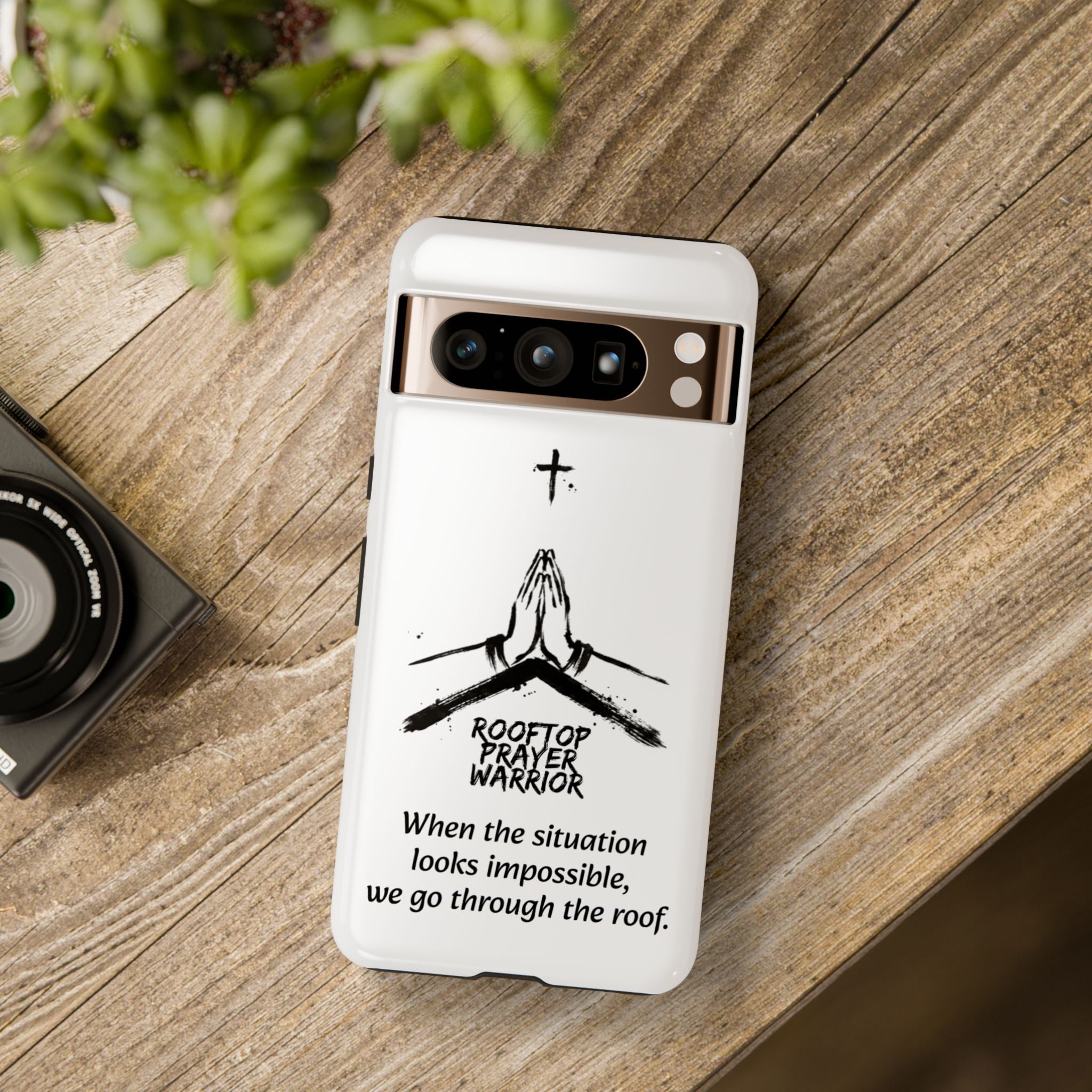 Rooftop Prayer Warrior Phone Case — iPhone, Samsung & Pixel
