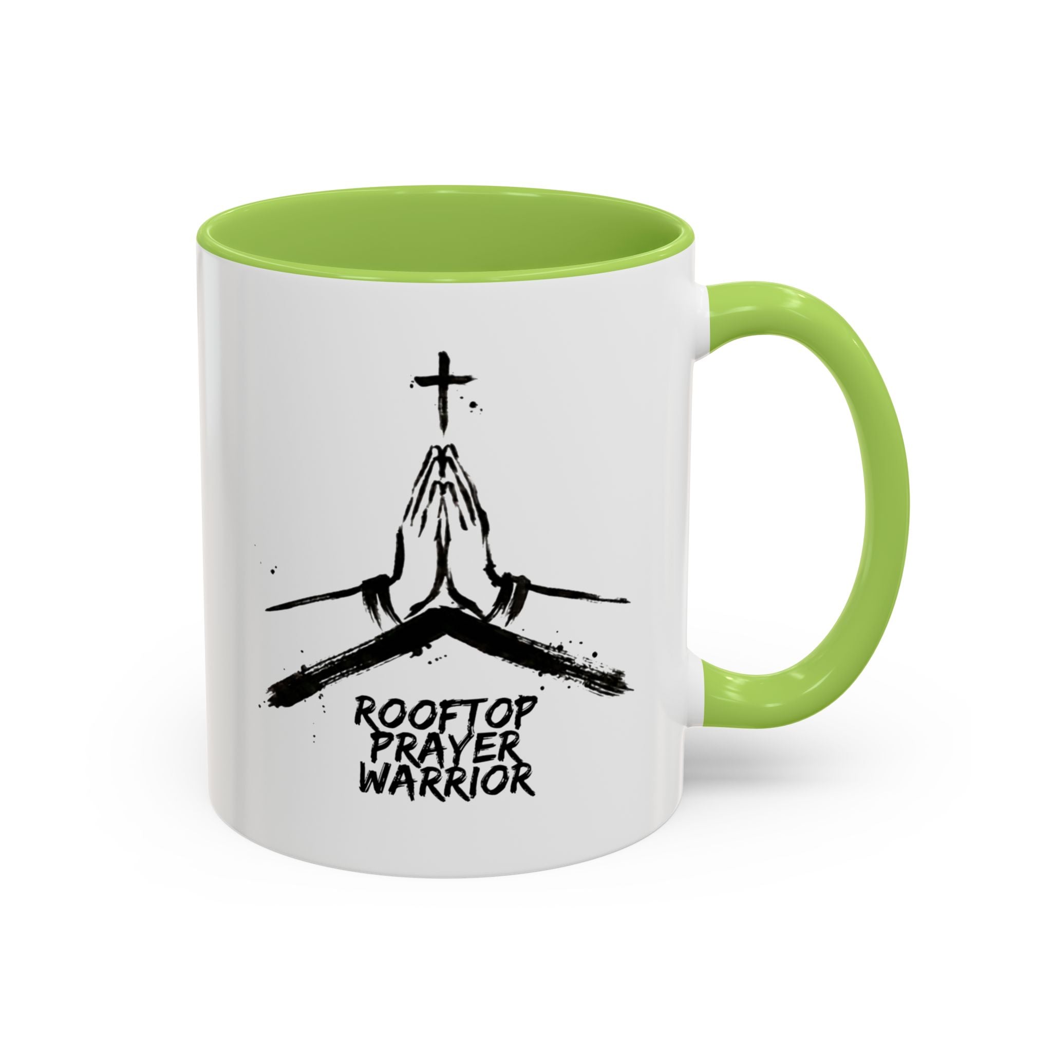 Rooftop Prayer Warrior Accent Coffee Mug