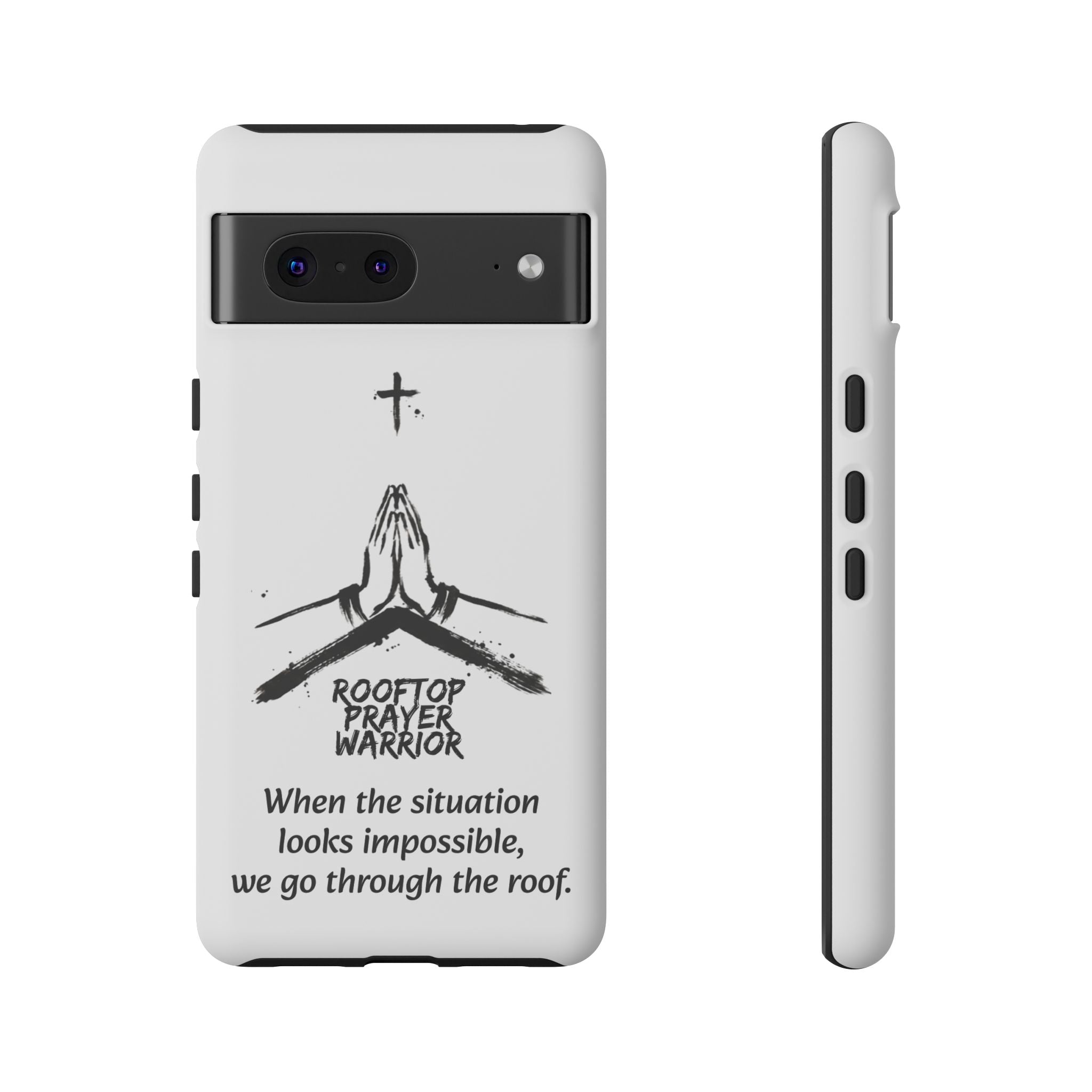 Rooftop Prayer Warrior Phone Case — iPhone, Samsung & Pixel