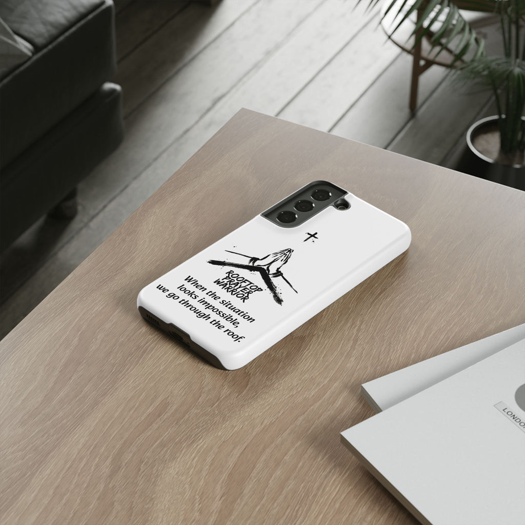 Rooftop Prayer Warrior Phone Case — iPhone, Samsung & Pixel