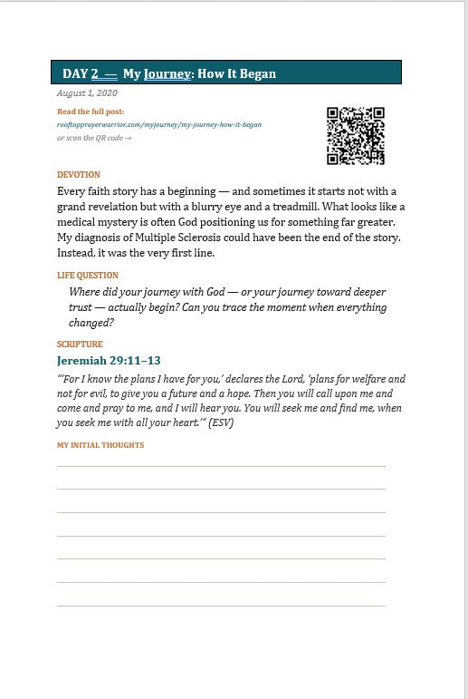 Rooftop Prayer Warrior Journal (Revised)