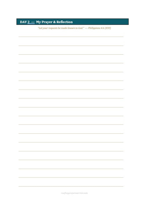 Rooftop Prayer Warrior Journal (Revised)